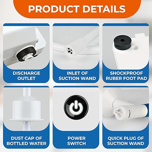 Miniatura 4 de SEAFLO Sistema de agua embotellada práctico interruptor de encendidoapagado, tubo de descarga de 20 pies, enchufe de pared