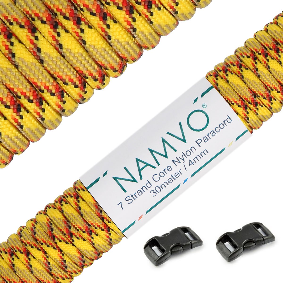 Namvo 550 Paracord Mil Spec Type III 7 Strand Parachute Cord Total Length 100ft/30 Meters Spots/Stripes/Camouflage — view 29
