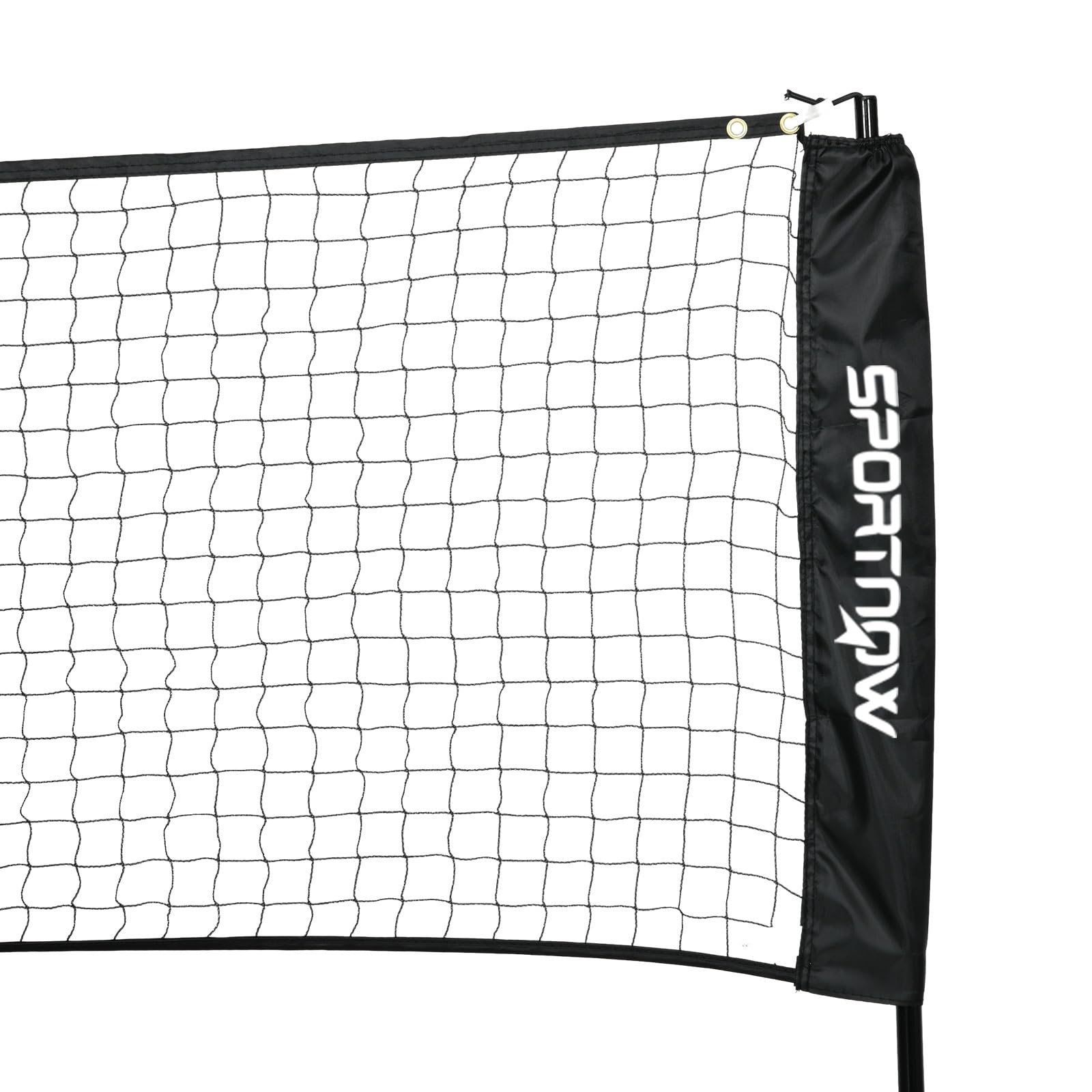 SPORTNOW Juego completo de bádminton, Pickleball y Voleibol, 3 en 1, juegos deportivos al aire libre con red altura ajustable 107-155 cm