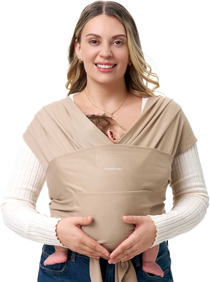 Baby Wrap Carrier - Easy to Wear Infant Carrier Slings, Lightweight Hands Free Baby Sling, Adjustable Baby Wraps Carrier for Newbo