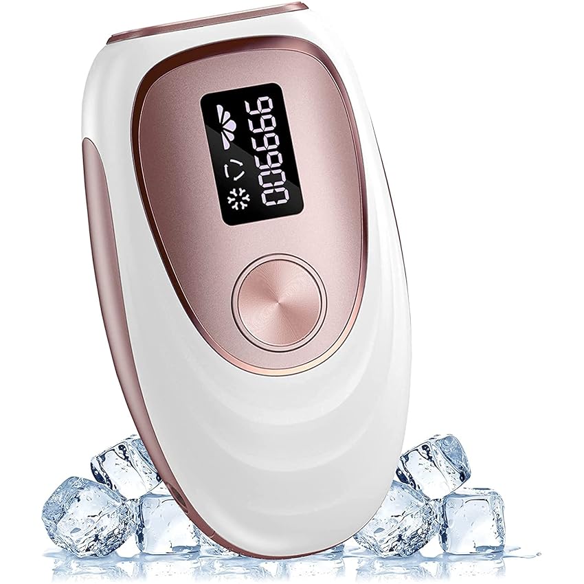 Immagine del prodotto Epilatore Elettrico Donna, ZKMAGIC Epilatore Luce Pulsata Rasoio Elettrico Donna con 5 Livelli di Energia, 999.900 Impulsi Luminosi Depilazione Indolore per Donne Depilazione Indolore con Ghiaccio