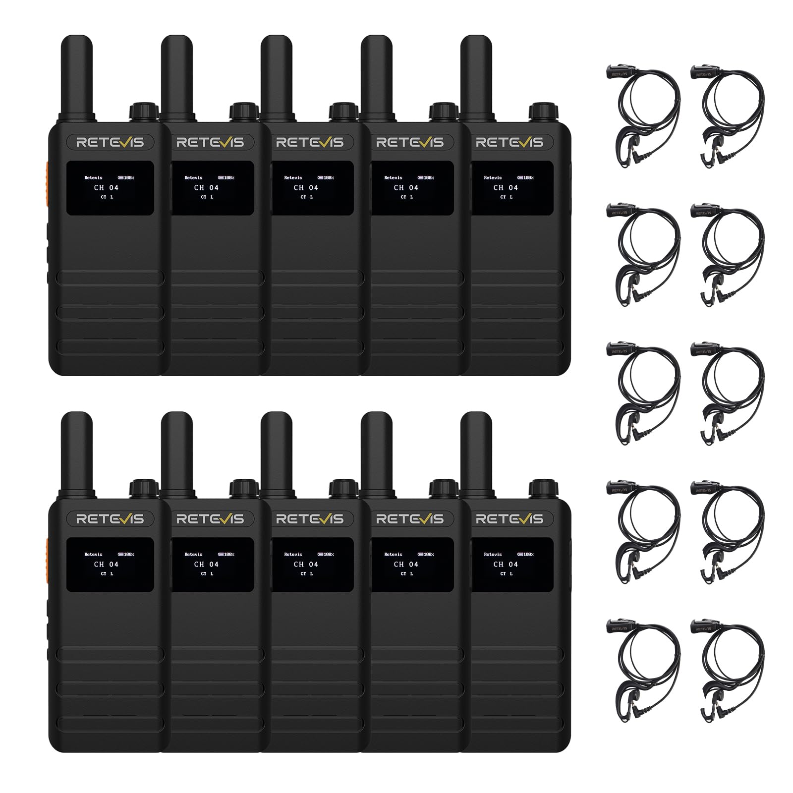 Walkie-Talkie Retevis B63S PMR446 - Ricetrasmittenti Professionali Con Schermo LCD E VOX - Foto 10