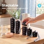 Metal Pill Organizer, Aluminum Alloy Pill Case Container, BPA Free 2 Times a Day Daily Medicine Organizer for Vitamin, Fish Oil, Supplement(Black)