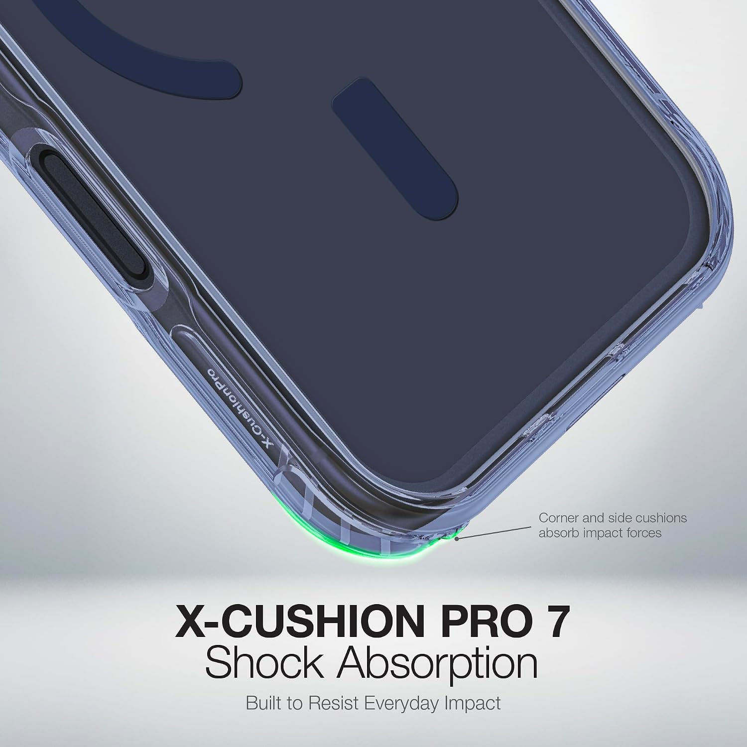 AMAZINGthing for iPhone 17 Pro [Titan Pro Case], Designed for MagSafe Accessories, 12FT Drop Proof, Magnetic Phone Cover, Military Grade Protection, Anti Yellowing, Transparent, Blue