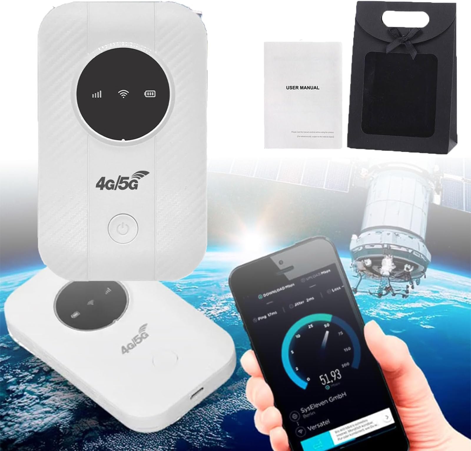2024 New Ultralink Pocket [Free Internet in Your Pocket], Ultralink Pocket WiFi, Ultralink Pocket Internet, Ultralink Pocket Router, Ultralink Pocket WiFi, Ultra Link Pocket Internet (White)
