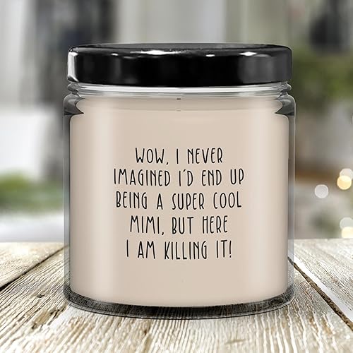 Miniatura 6 de LaPomme Nama Candle, Great Grandparent Gifts New Grandma Gift Vanilla Scented Candles 9Oz