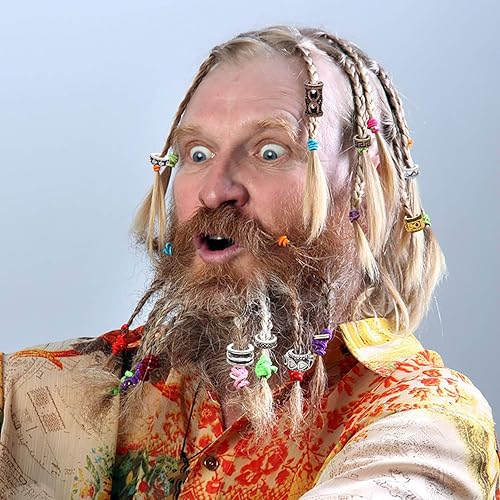 Miniatura 5 de 30 cuentas de metal de estilo tibetano, cuentas de rastas de agujero grande Rodelle redondas sueltas para collares, pulseras, joyas, accesorios para