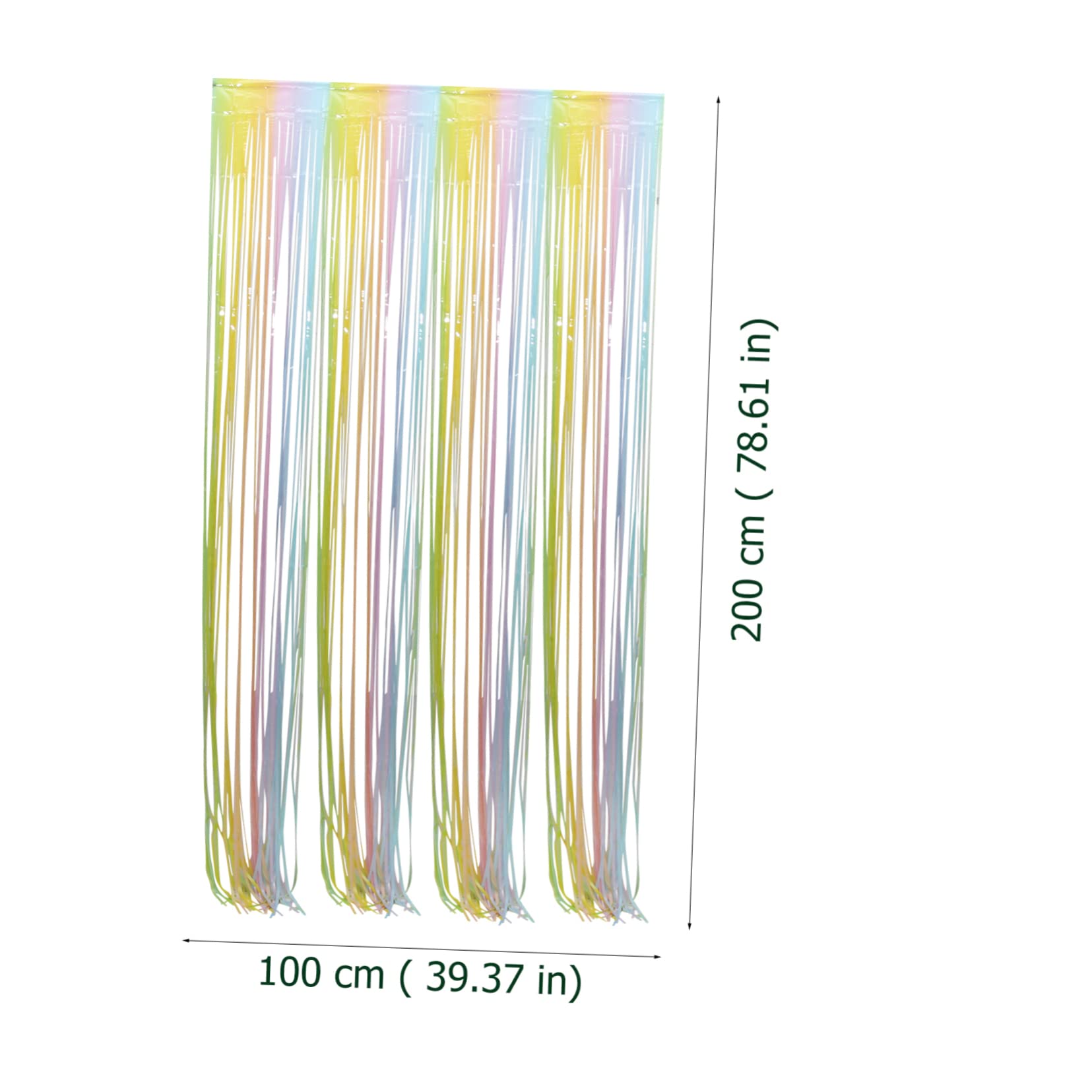 Levemolo Baby Shower Decorations: 2pcs Fringe Curtain Backdrop Party Decoration Tinsel Streamer for Celebration