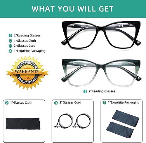 Miniatura 6 de Gafas de lectura de gran tamaño para mujer, ojo de gato, fotocromático, lector de computadora, elegante, para mujer, diseño de moda, grandes gafas