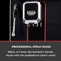 Vista 4 de Gaggia Magenta Plus Máquina de café espresso superautomática, 60 onzas, color negro