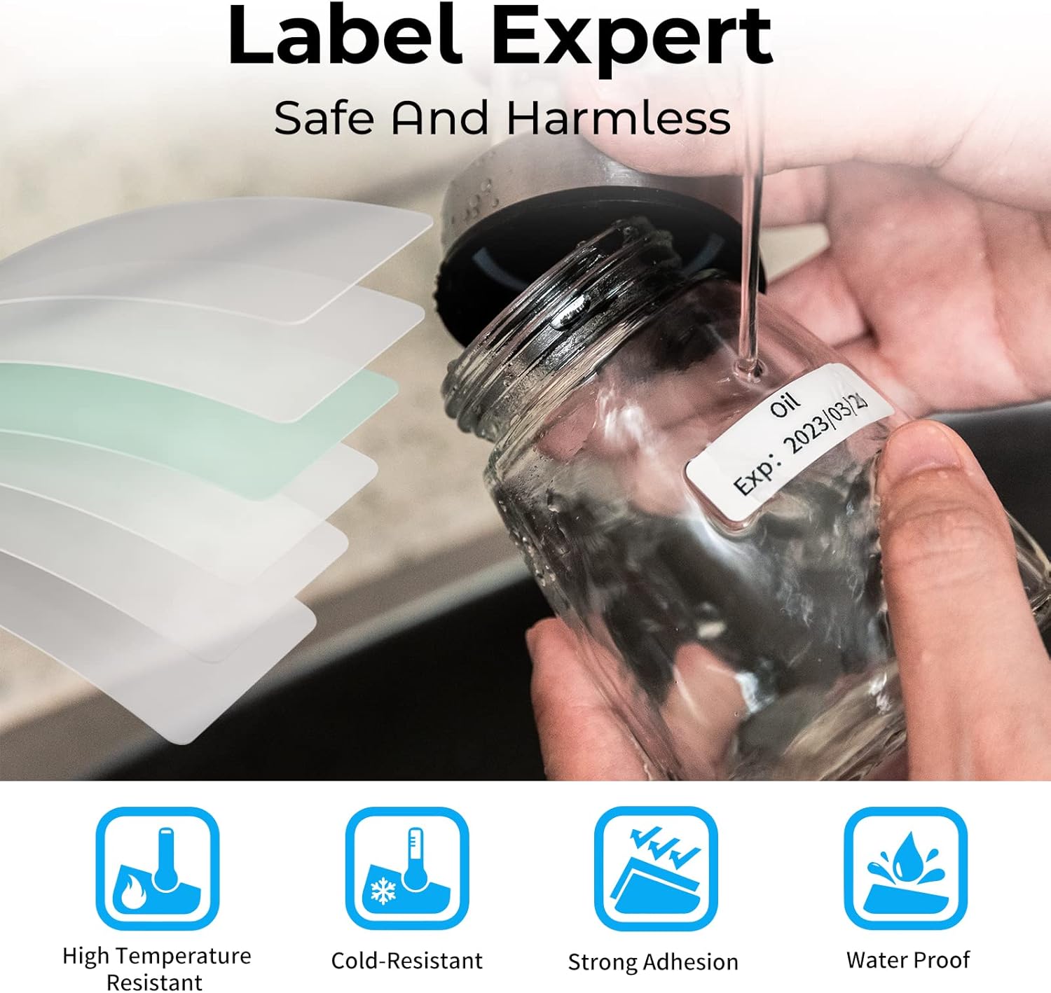 Phomemo D30 Labels - Nebula/Galaxy Series Adhesive Thermal Labels, 12mm x 40mm, 3 Rolls (160 Each),Phomemo D30 Maker Tape for Gift Wrapping, New Year and Various - Image 4