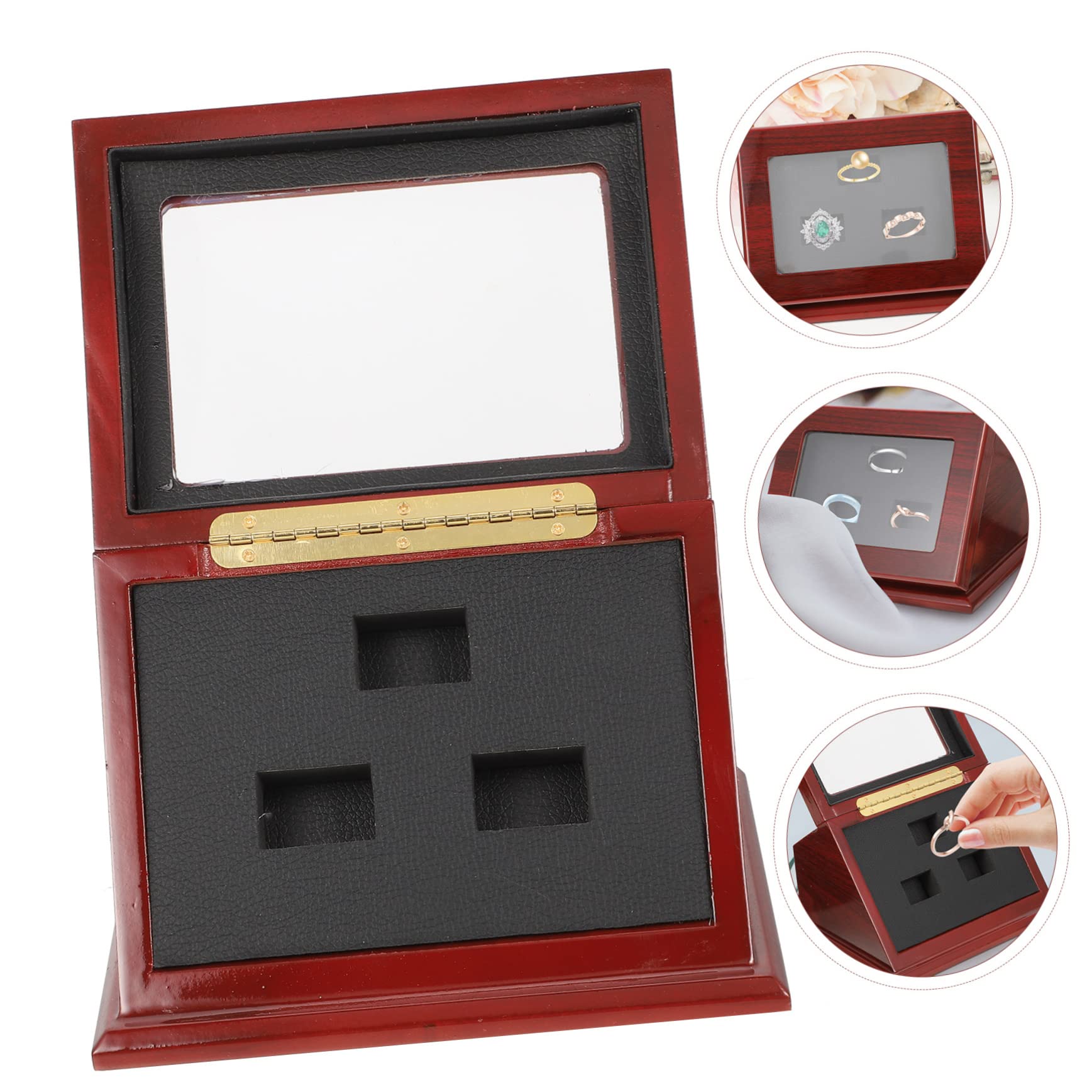 木製ジュエリーボックス Amazon.co.jp: BIUDECO チャンピオンシップリング展示ケース