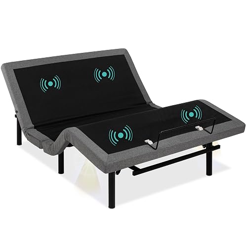 Best Choice Products Ergonomic Queen Size Adjustable Bed Frame, Electric