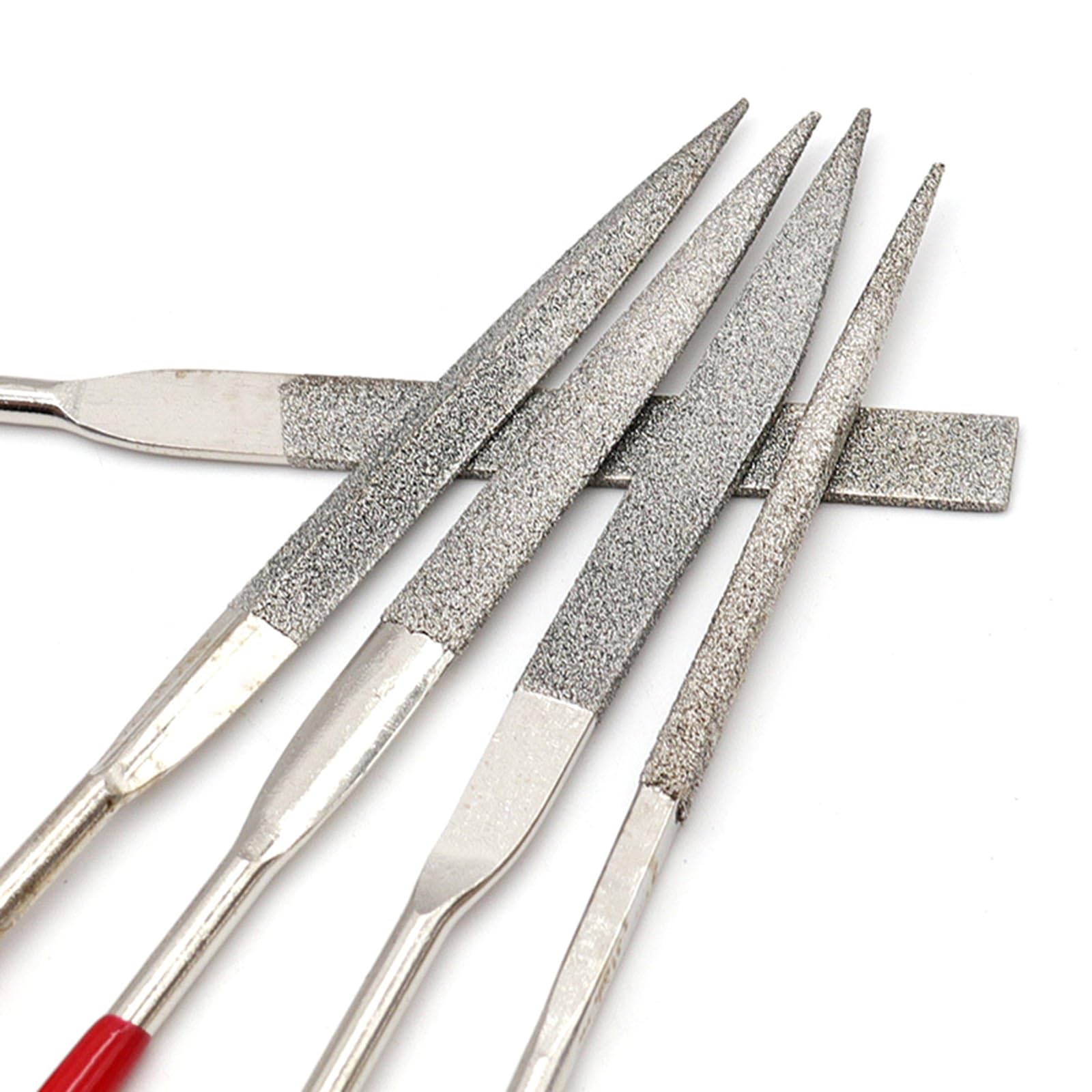Set Di File Di Ago Con Diamante Rivestito In Titanio, 10 Pezzi Di Titanio Con Rivestimento In Lega Di Utensili Diamantati Strumenti Di Riparazione Per Metallo Con Rivestimento In Vetro Di Gioielli