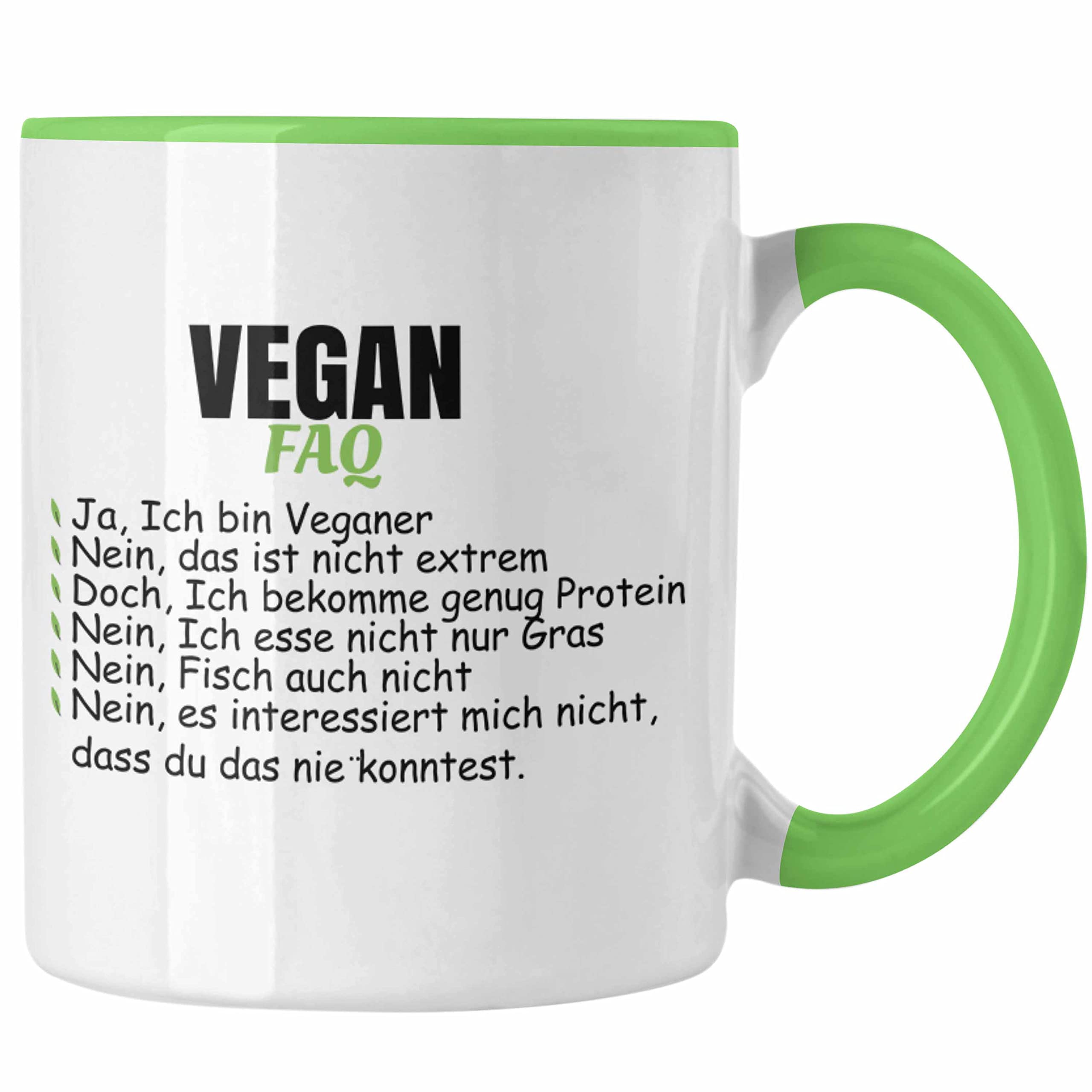 Vegane Tasse Mit Lustigem Spruch – Beidseitig Bedruckt, Spülmaschinenfest, Geschenkidee