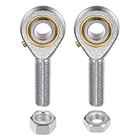 Vista 1 de uxcell POSB8 Juego de rodamientos de extremo de varilla macho de 1/2 pulgada - 2 piezas de extremos de varilla de rosca izquierda y derecha