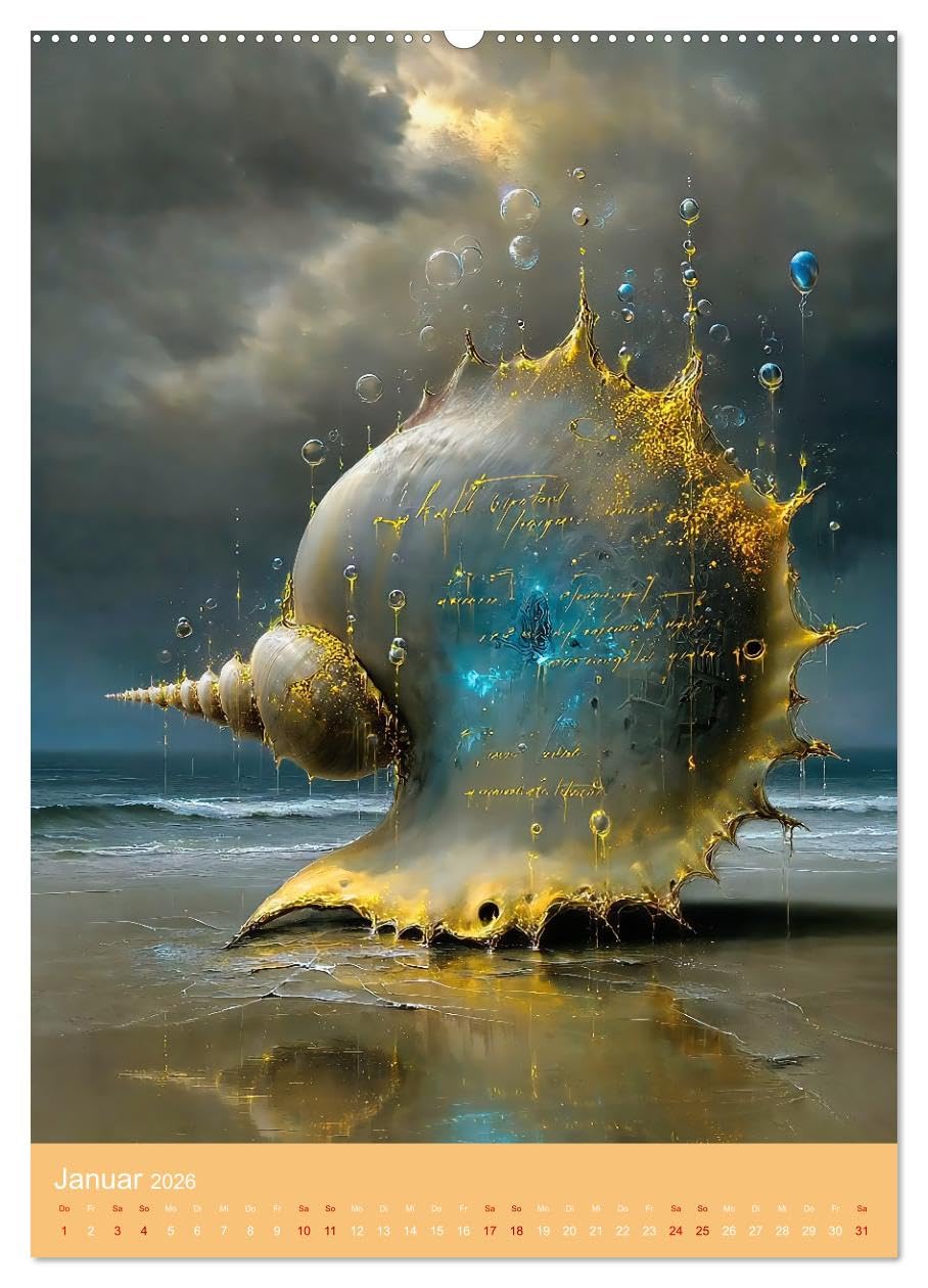 Ozeanische Träume - Ein Jahr durch das Auge des Meeres (hochwertiger Premium Wandkalender 2026 DIN A2 hoch), Kunstdruck in Hochglanz: Entdecke die ... und Fantasie lieben. (CALVENDO Natur)