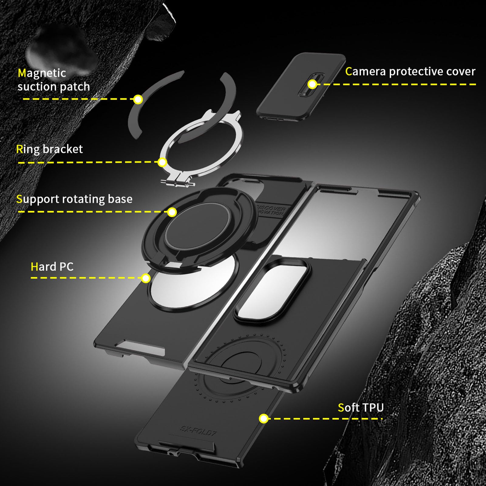 Fajne etui do Samsung Galaxy Z Fold 8 Ultra, osłona kamery przesuwnej