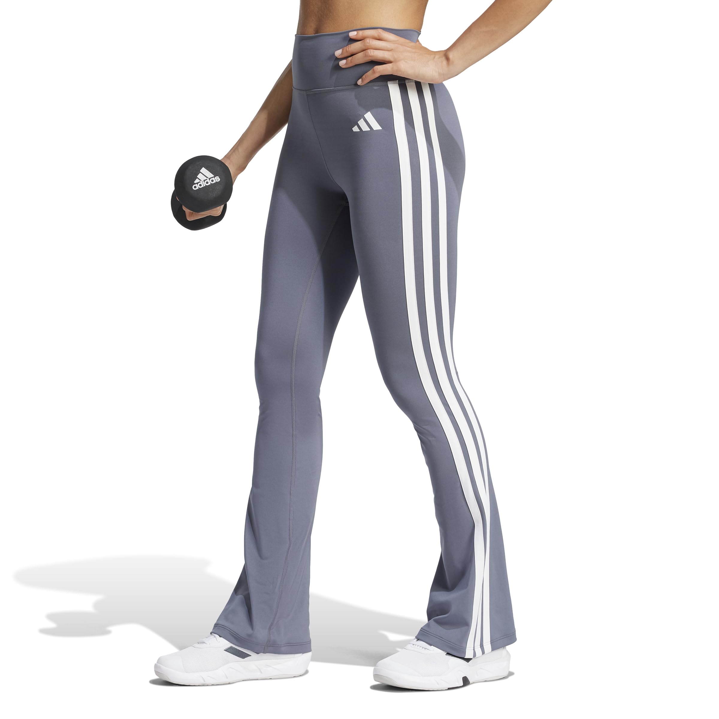 adidas Women's Optime Essentials 3-Stripes Flared Training Leggings-picture-26