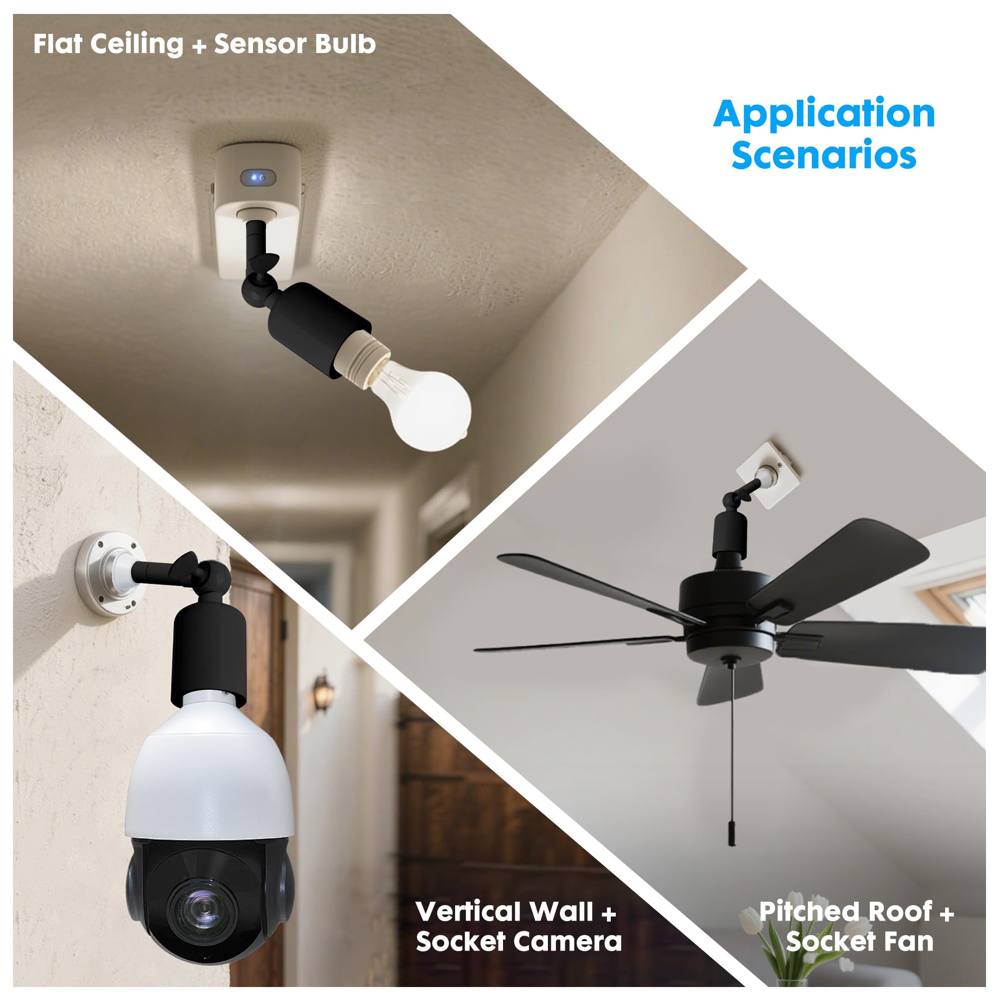 Onite Light Socket Extender - Heavy Duty & Adjustable -5