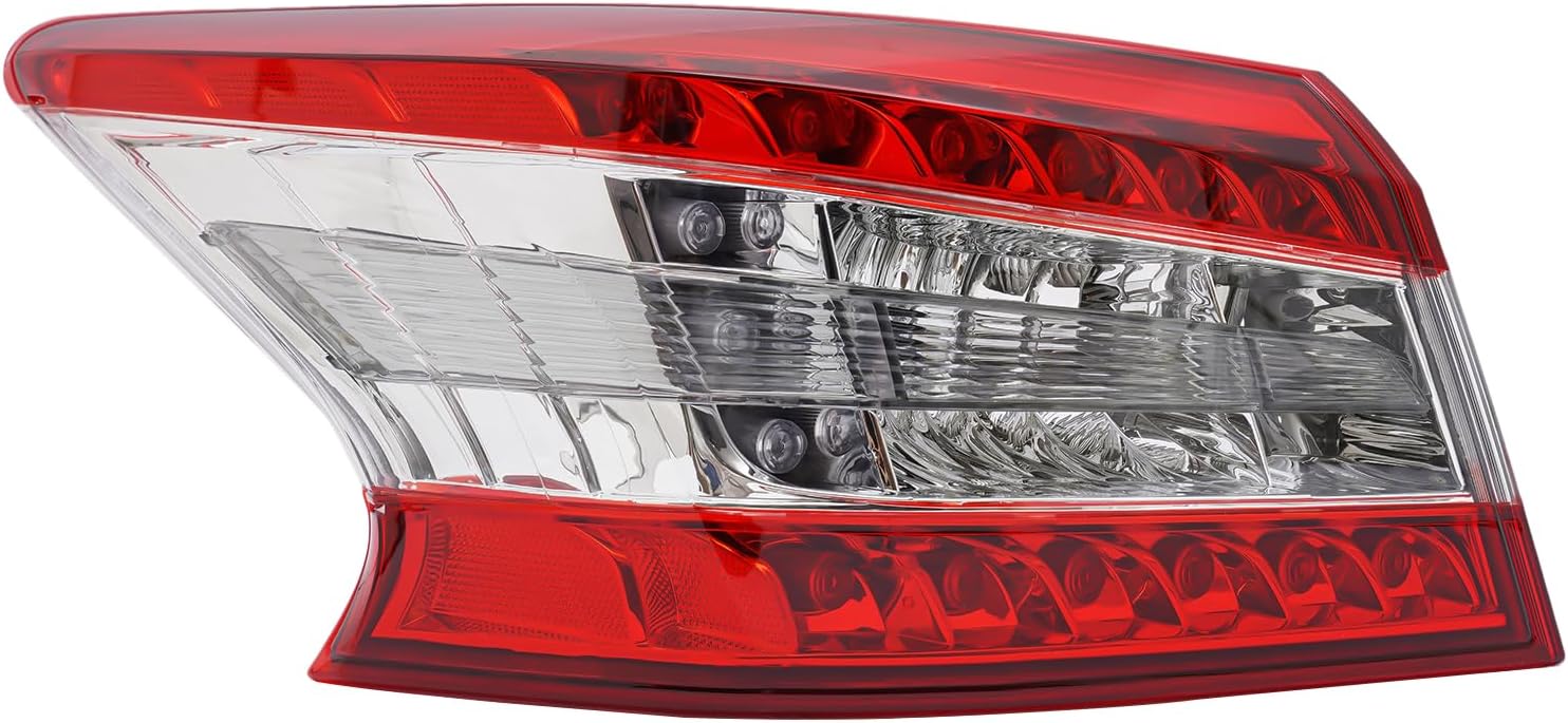 Tail Light Assembly 2013 2014 2015 for Nissan Sentra,LED Outer Taillight,Left/Right,Rear Brake Lamp Replacement,Match Original Vehicle and Replace Directly (Left Driver Side)