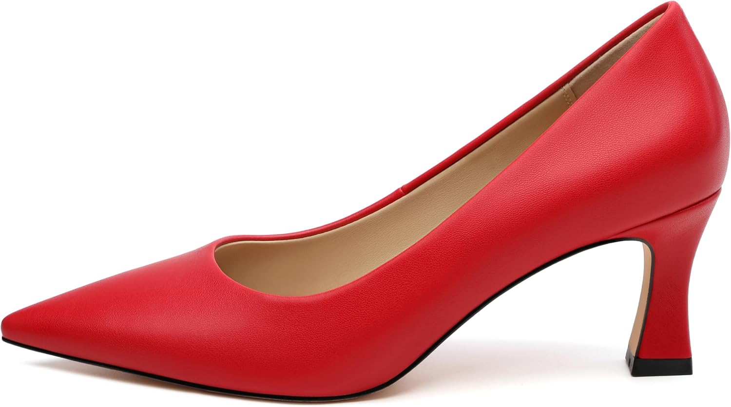 SHOWFOREST Women's Pointed Toe Pumps Comfortable Slip on High Heels Closed Toe Professional Pumps with 2.5" Stiletto Heel Wedding Office Dress Shoes for Evening Party - Image 4