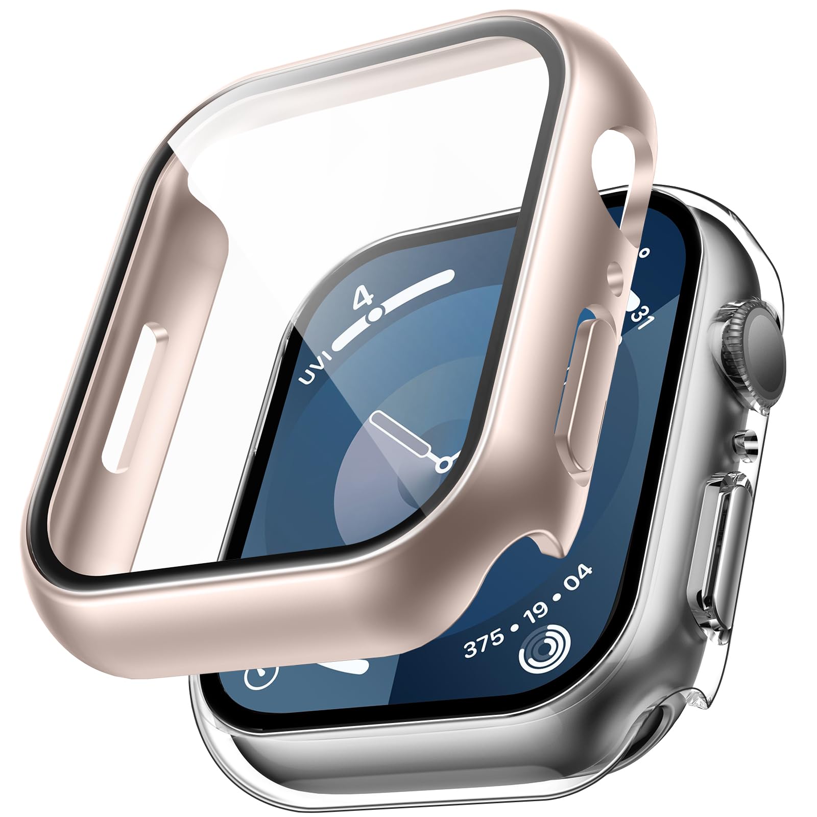 TAURI 2 Pack Hard Case for Apple Watch Ultra 3/Ultra 2/Ultra 49mm, with PC Tempered Glass Screen Protector, [Scristant Resistant], [Overall Protection] Slim Cover for iwatch Ultra 49mm, Black — Amazon image 11