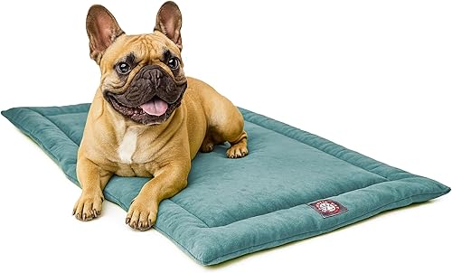 Miniatura 24 de Majestic Pet Products - Tapete para cama de perro de 42 pulgadas Manzana (espuma de memoria),Manzana Verde (Apple Green),Berenjena (espuma de
