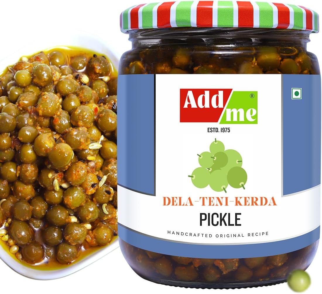 Rajasthani Kair Pickle 500gm | Home Made Kair Achar | Tenti Pickle in Glass Jar | Tangy Spicy Natural Tast Handmade Tenti/Kerda Pickles