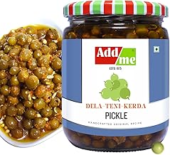 Add me Rajasthani Kair Pickle 500gm | Home Made Kair Achar | Tenti Pickle in Glass Jar | Tangy Spicy Natural Tast Handmade Tenti/Kerda Pickles
