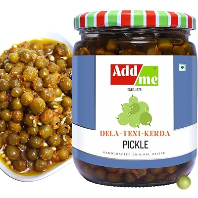 Add me Rajasthani Kair Pickle 500gm | Home Made Kair Achar | Tenti Pickle in Glass Jar | Tangy Spicy Natural Tast Handma