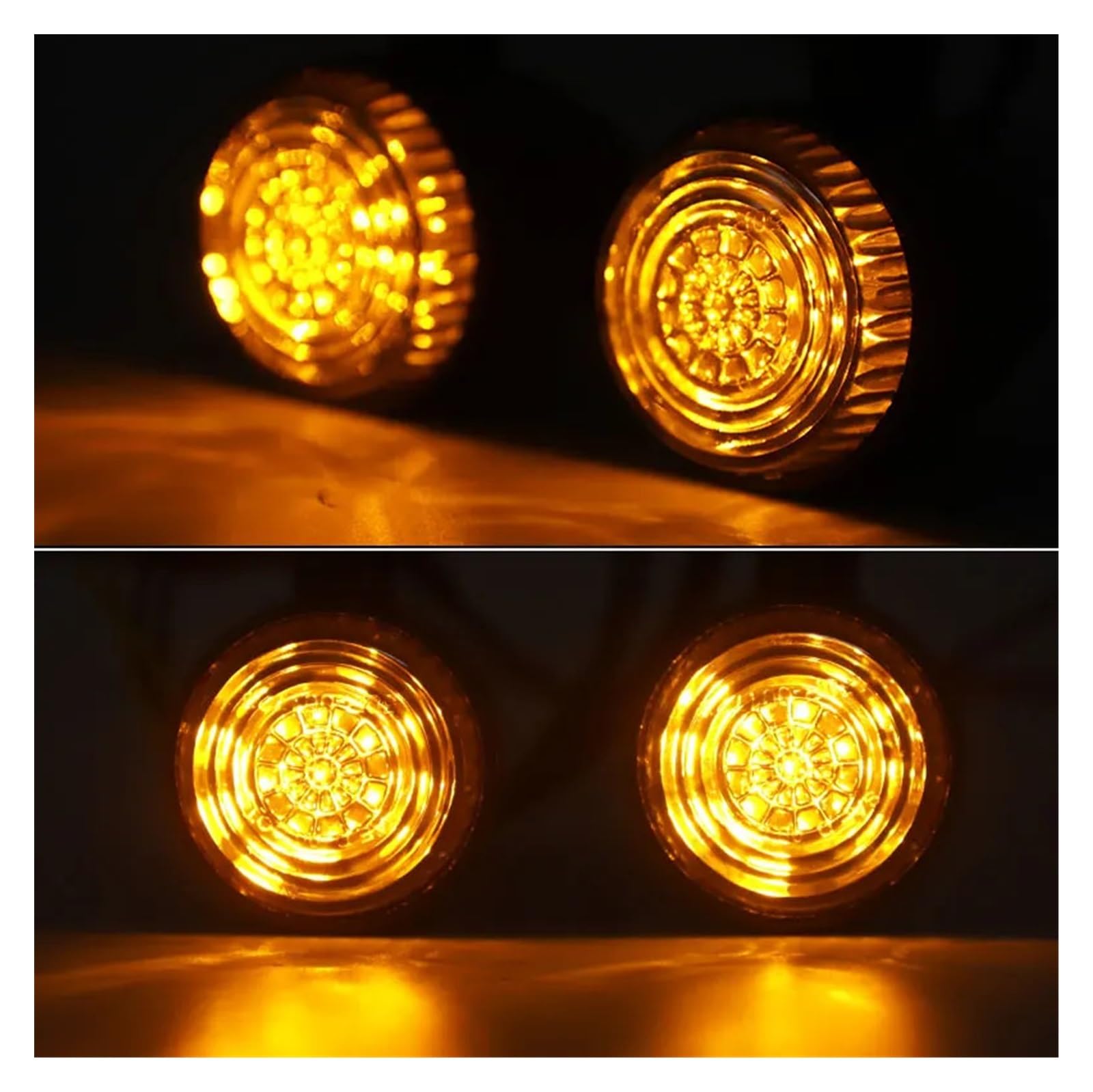 Luces indicadoras Motocicleta Luces Intermitentes LED M10 para Motocicleta, Intermitentes Ámbar, para Ho&nda para Ya&maha Cafe Racer, Dirt Bike, 12 V