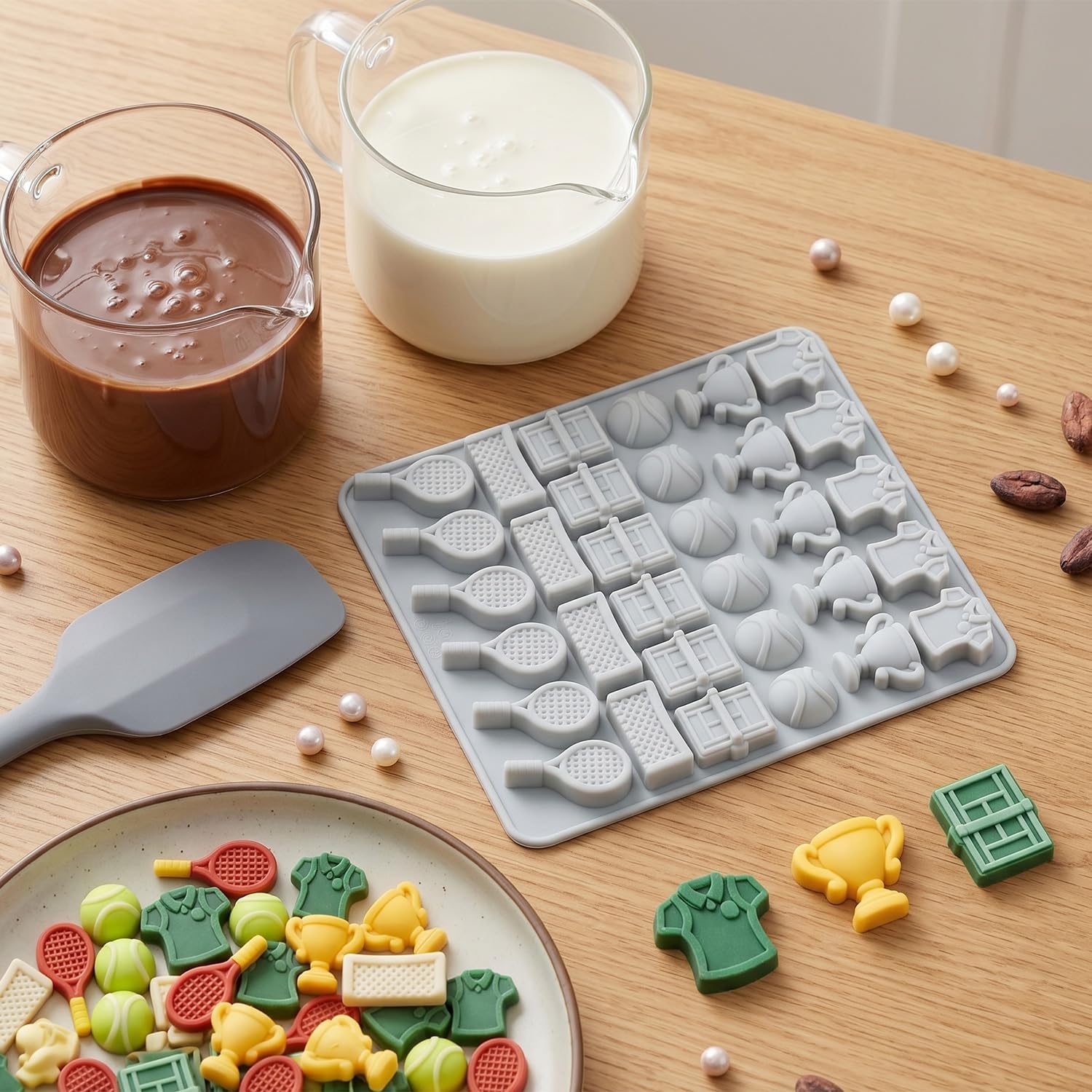 32 Cavity Tennis Theme Silicone Candy Molds