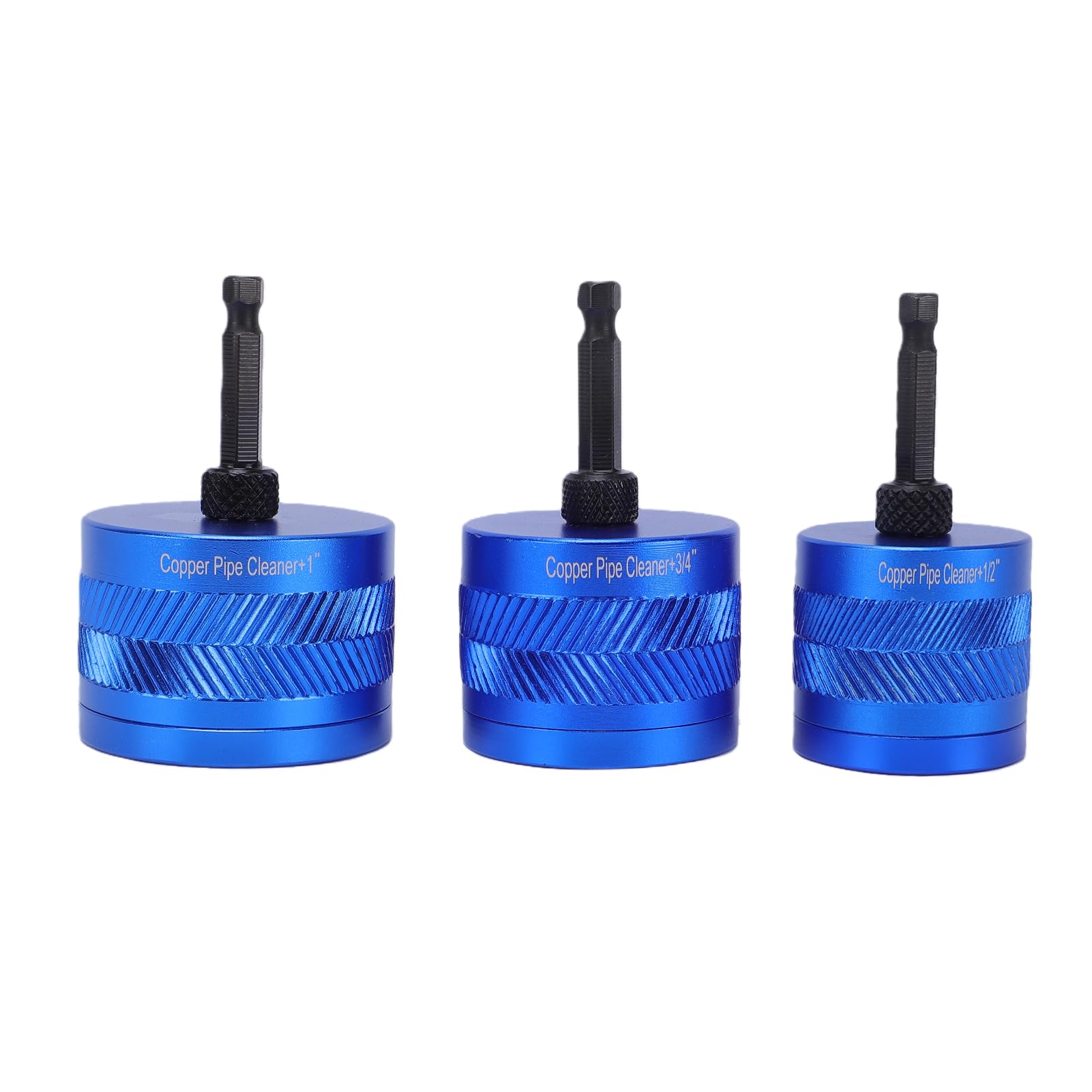 Brosse de nettoyage tuyau cuivre kit écouvillon pour perceuse 1/2 3/4 et 1 pouce