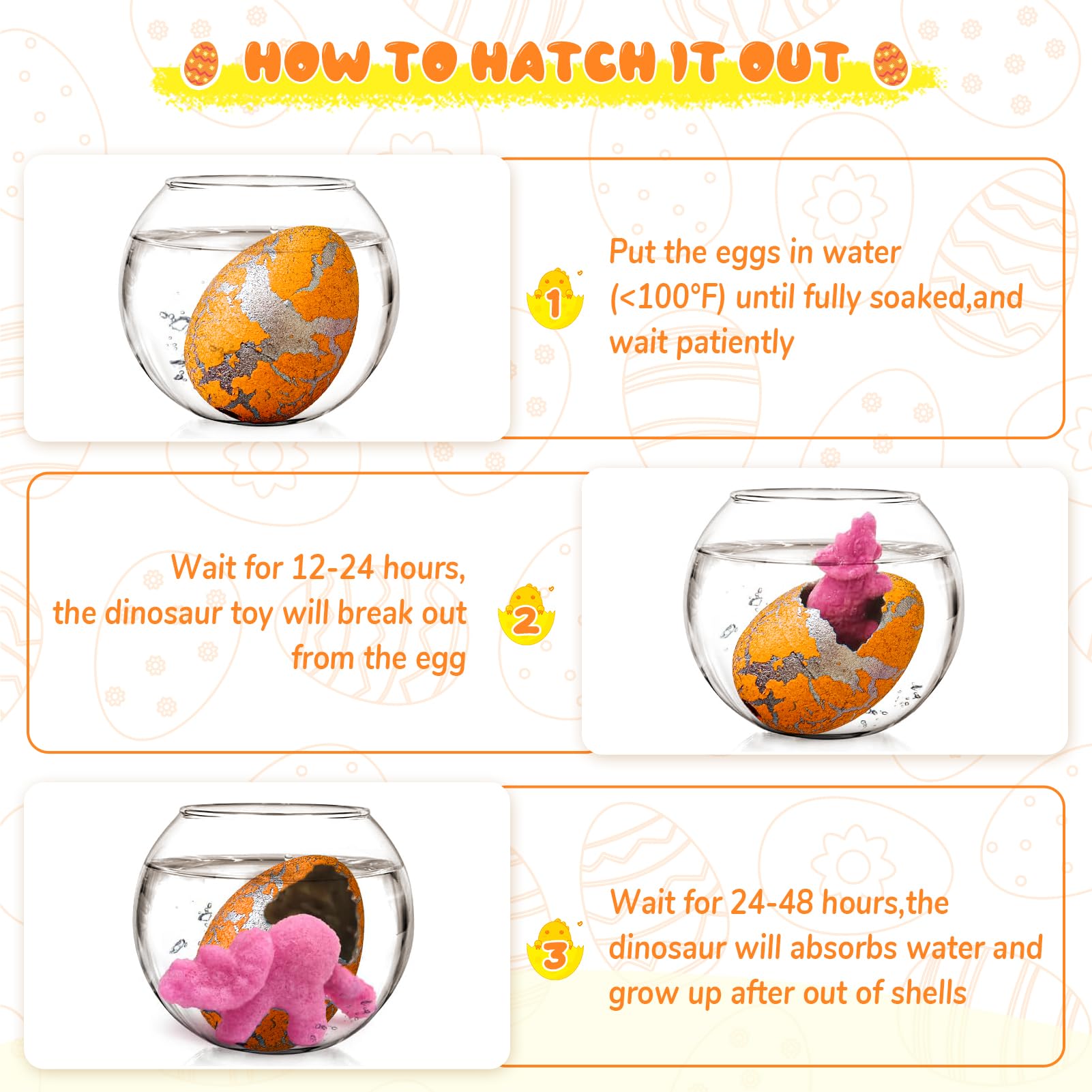 Snapklik.com : 30 Pack Hatching Dinosaur Eggs Valentines Day Cards For ...