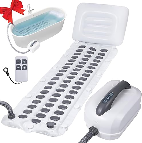Upgraded 2.0 Bathtub Spa,Bubble Bath Mat-Portable Bathtub Spa Mat - Electric Bubble Massage Mat with Remote Control, Simplicity of Operator,Help You de YSVORTOT