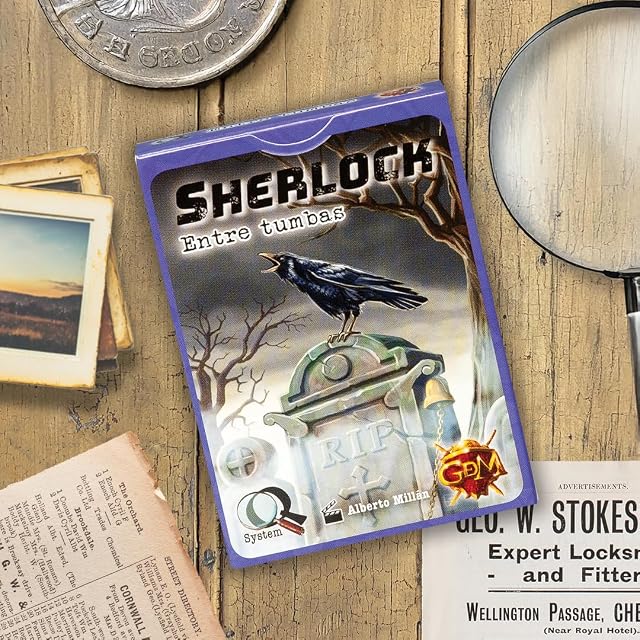 Foto 3 de 7 de MAGICBOX Entre tumbas - Sherlock Q System - Juego de Cartas de deducción - Nivel Medio - De 1 a 8 Jugadores