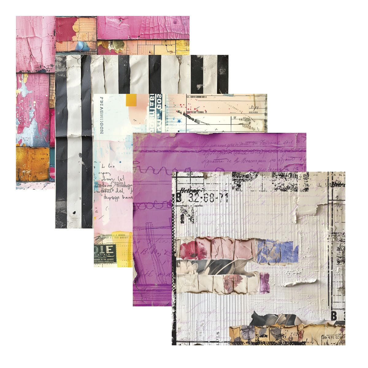 Spellbinders Metal Beautifully Imperfect 6 X 6 Printed Paper