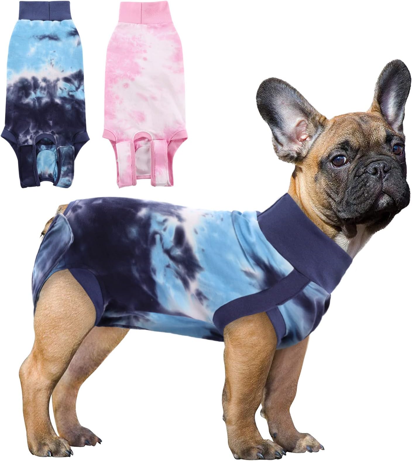 SAWMONG Dog Surgery Recovery Suit, Tie Dye Pet Surgical