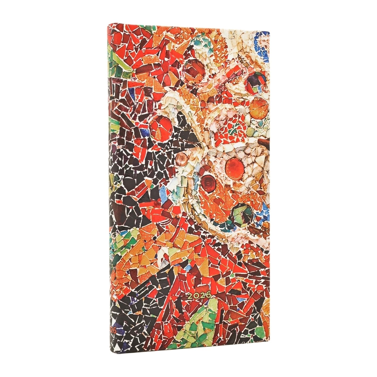 Paperblanks 2026 12-Month Gaudi’s Week to View Slim Horizontal Hard Cover Diary