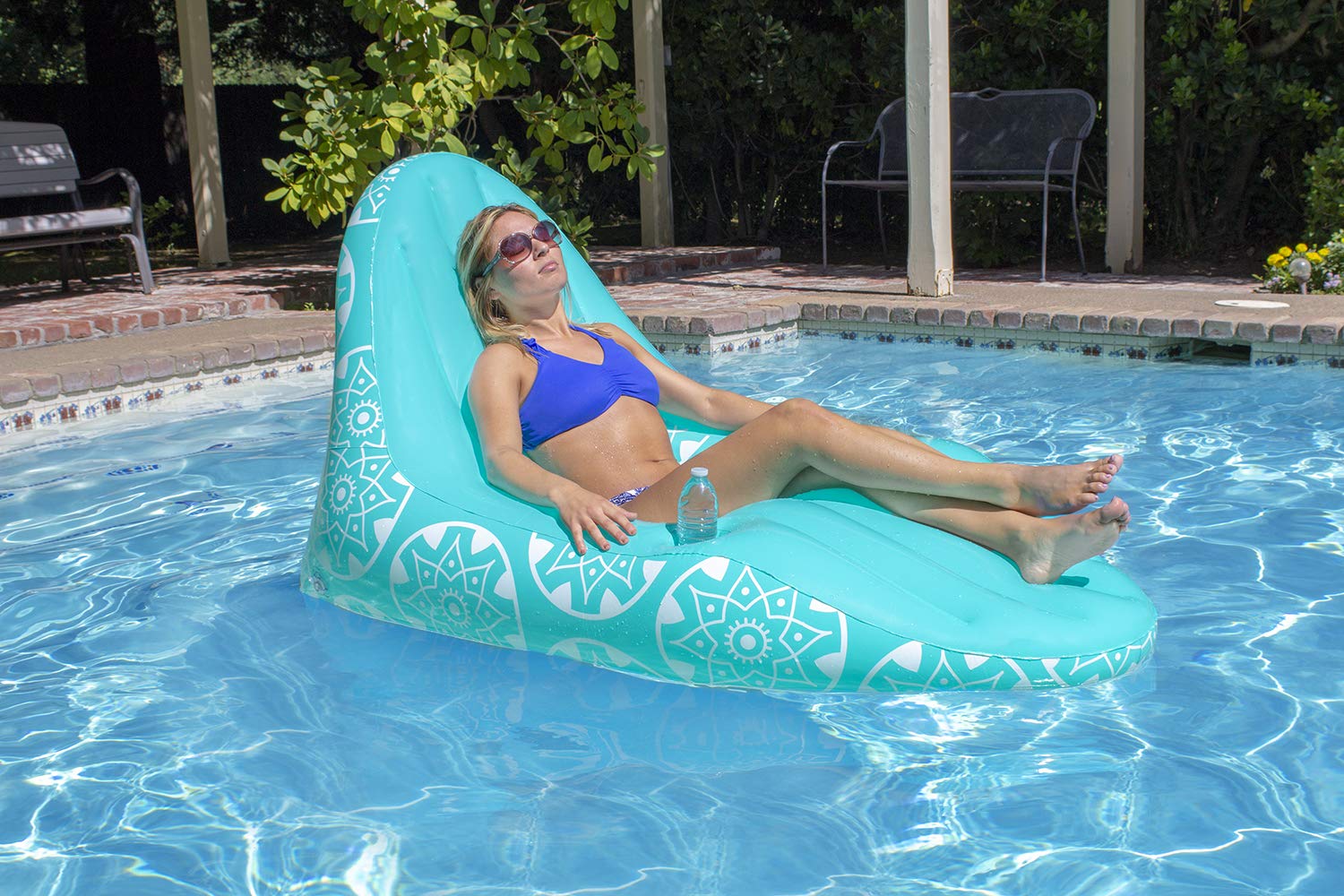 Photo 1 of Poolmaster 85551 Imperial Lounge Deluxe Swimming Pool Float & Patio Furniture Multicolor