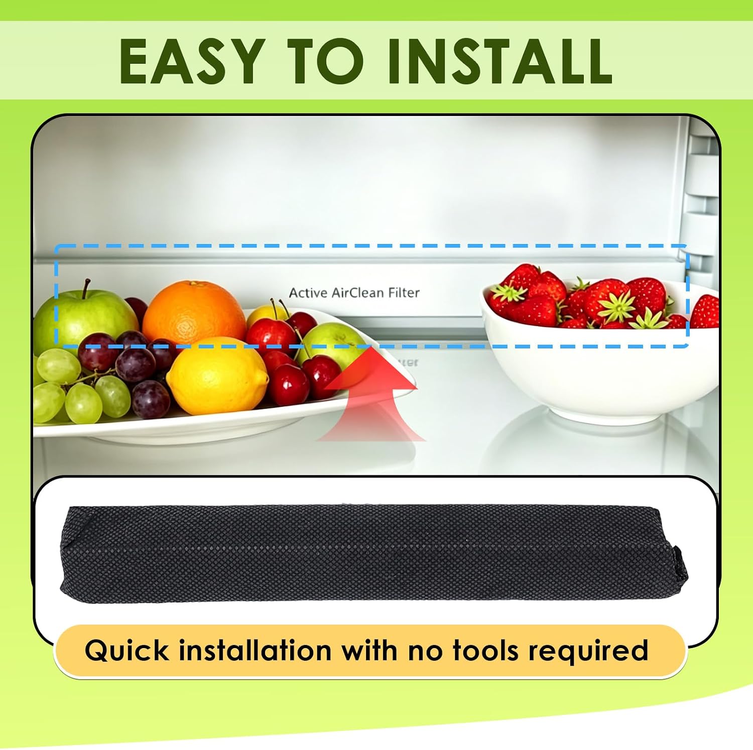 4PCS 7236280 Active Air-Clean Filter Compatible with Miele Refrigerator