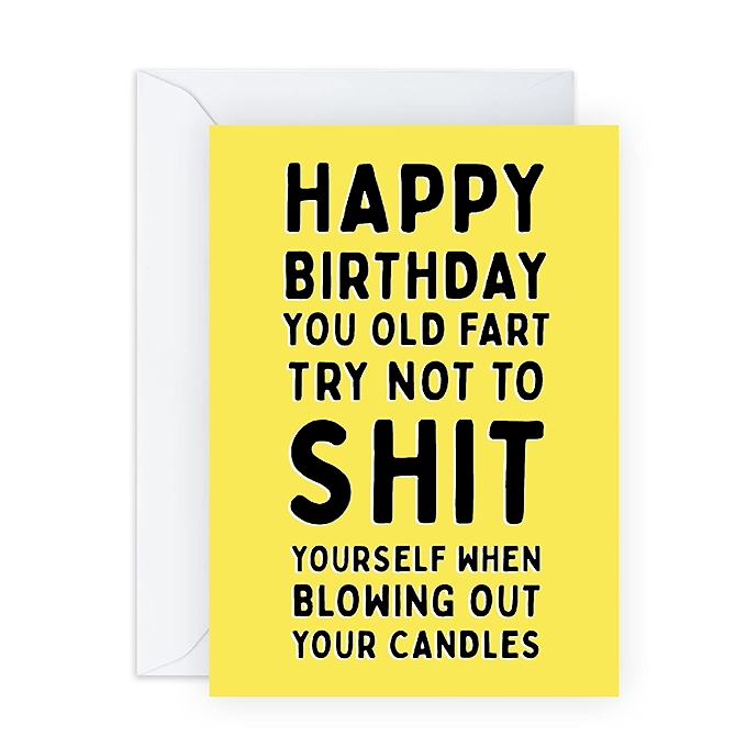 幽默生日贺卡 - 适合男性、祖父母、父母 - 搞笑贺卡 - 英国Central 23出品