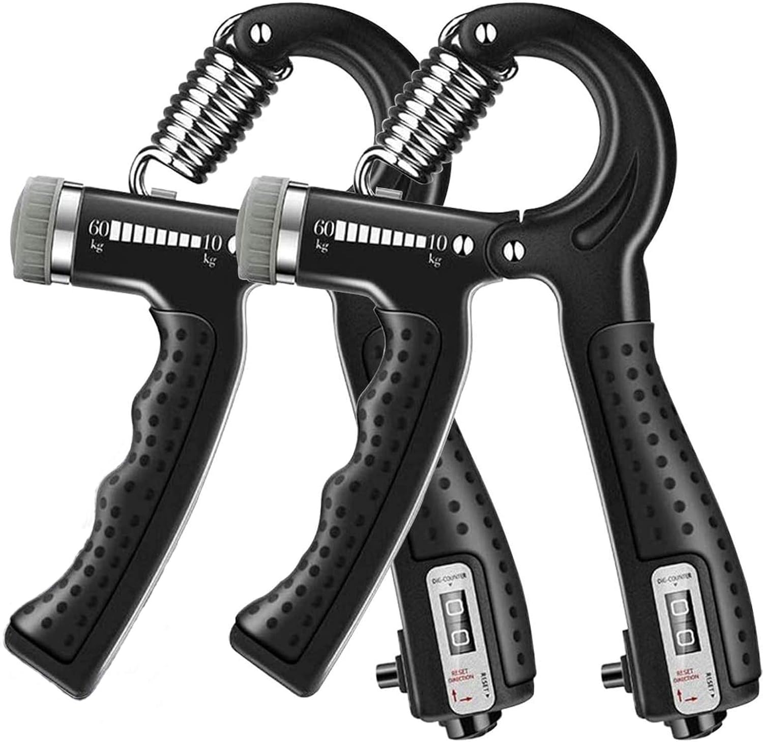 wukuajing Adjustable Hand Grip Strengthener 2 Pack,Countable,Non Slip Grip Strength with Intelligent,Resistance 22-132 Lbs for Athletes,Forearm, Fingers, Wrist Workout : Sports & Outdoors