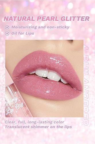 Miniatura 6 de Juego de 6 brillos de labios de luz de aceite de labios, hidratante hidratante para labios, kit de brillo labial de alto brillo, acabado de vidrio,