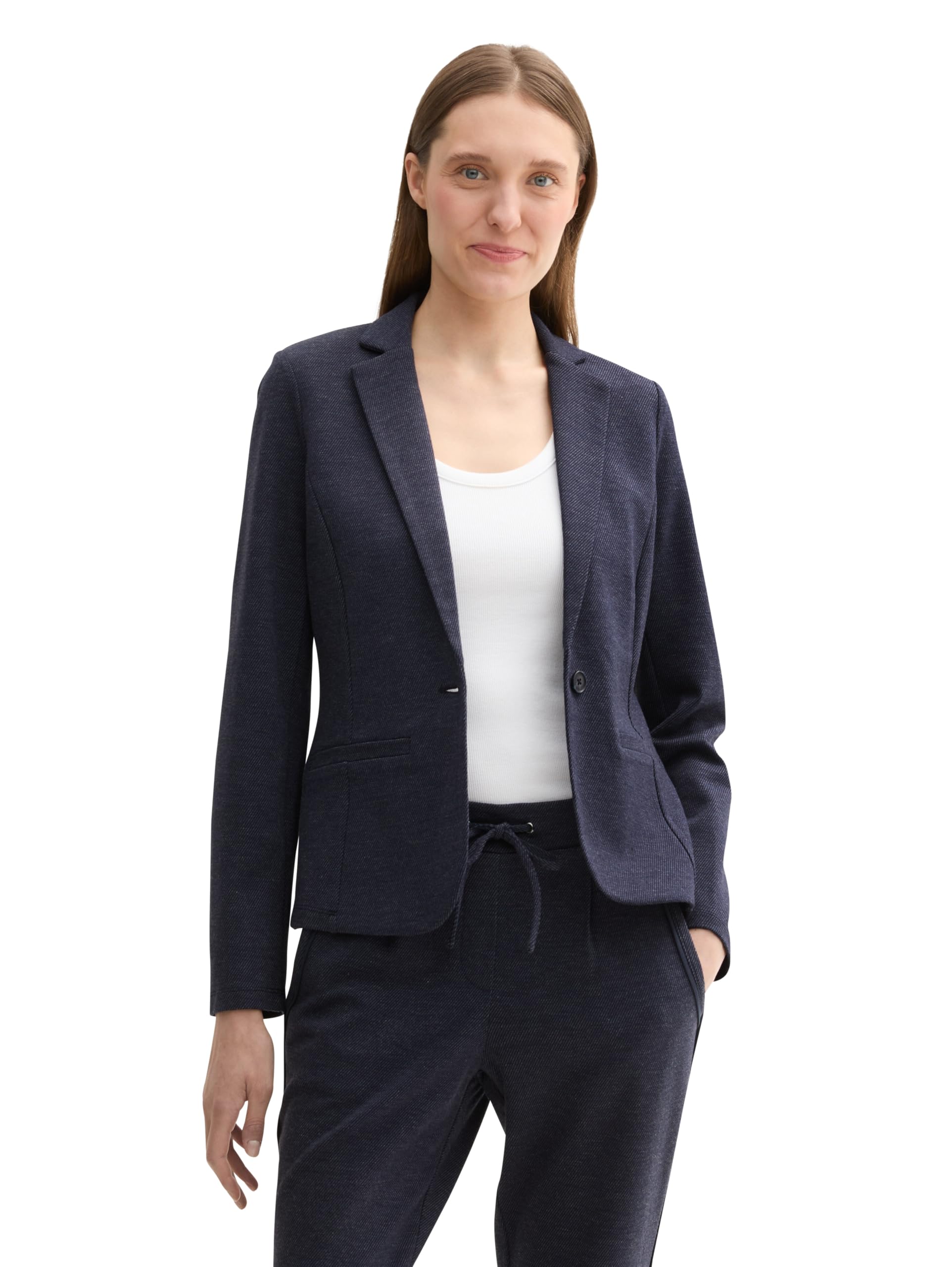 TOM TAILOR Damen Regular Fit Twill Blazer