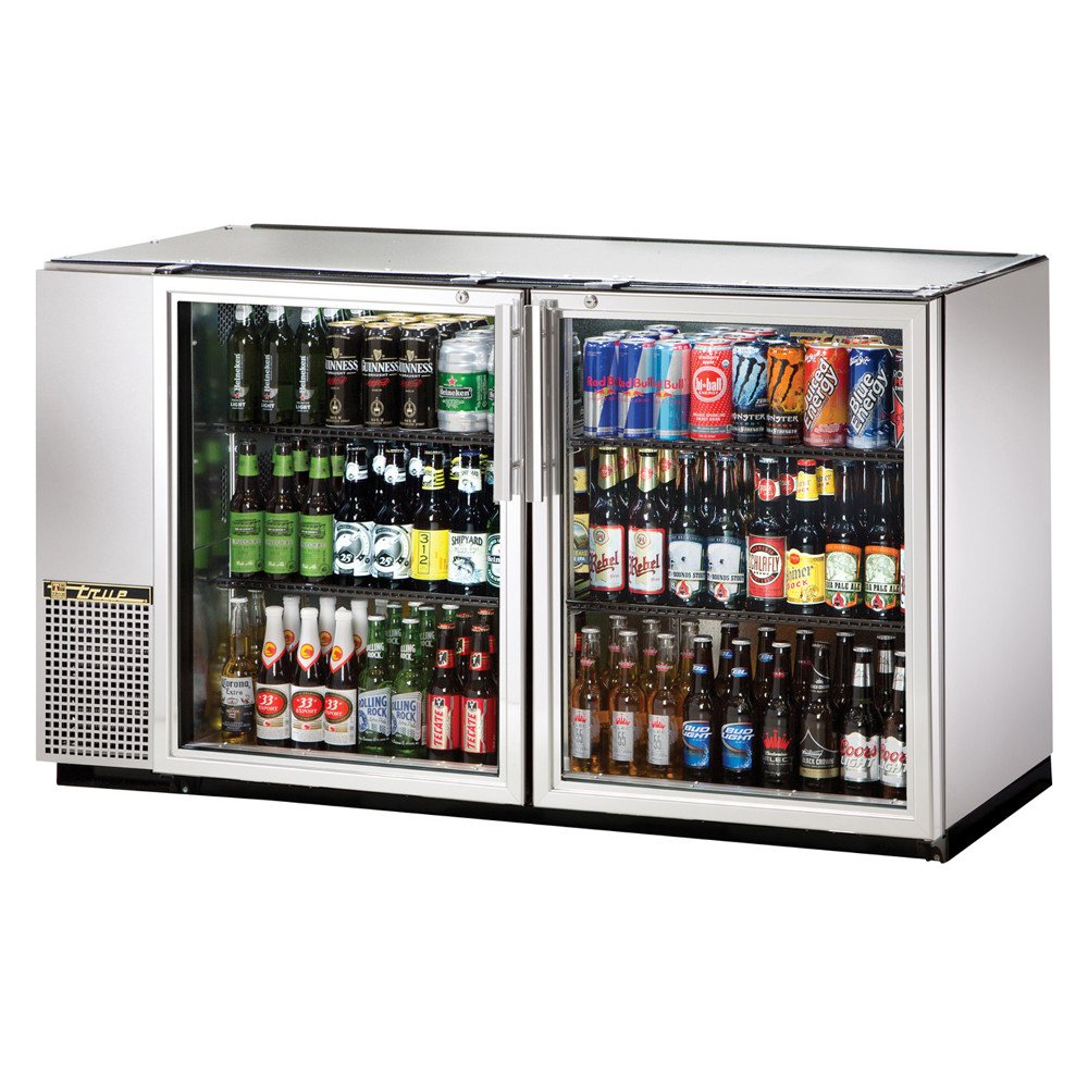 TBB-24GAL-60G-S-LD Two Section Glass Door Back Bar Cooler by TRUE – Commercial Grade