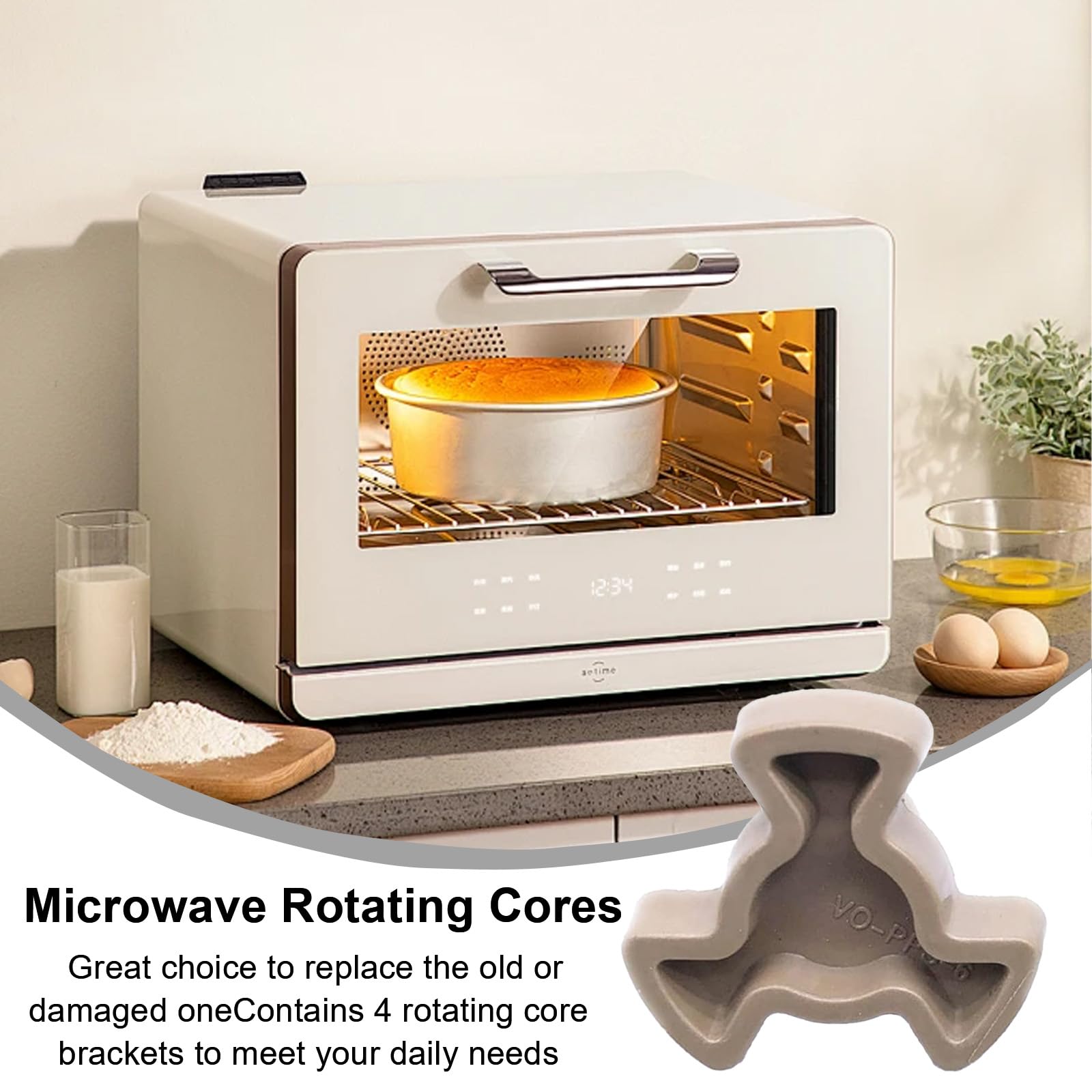 4 Accoppiatori Per Piatto Girevole Microonde - Universali, In PP Resistente, Sostituzione Per Vassoio Rotante - Foto 7