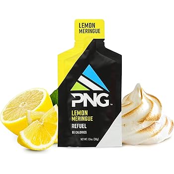 amazon com png sports refuel energy gel pack endurance energy gels isotonic energy nutrition gel with electrolytes no caffeine lemon meringue 24 pack health personal care