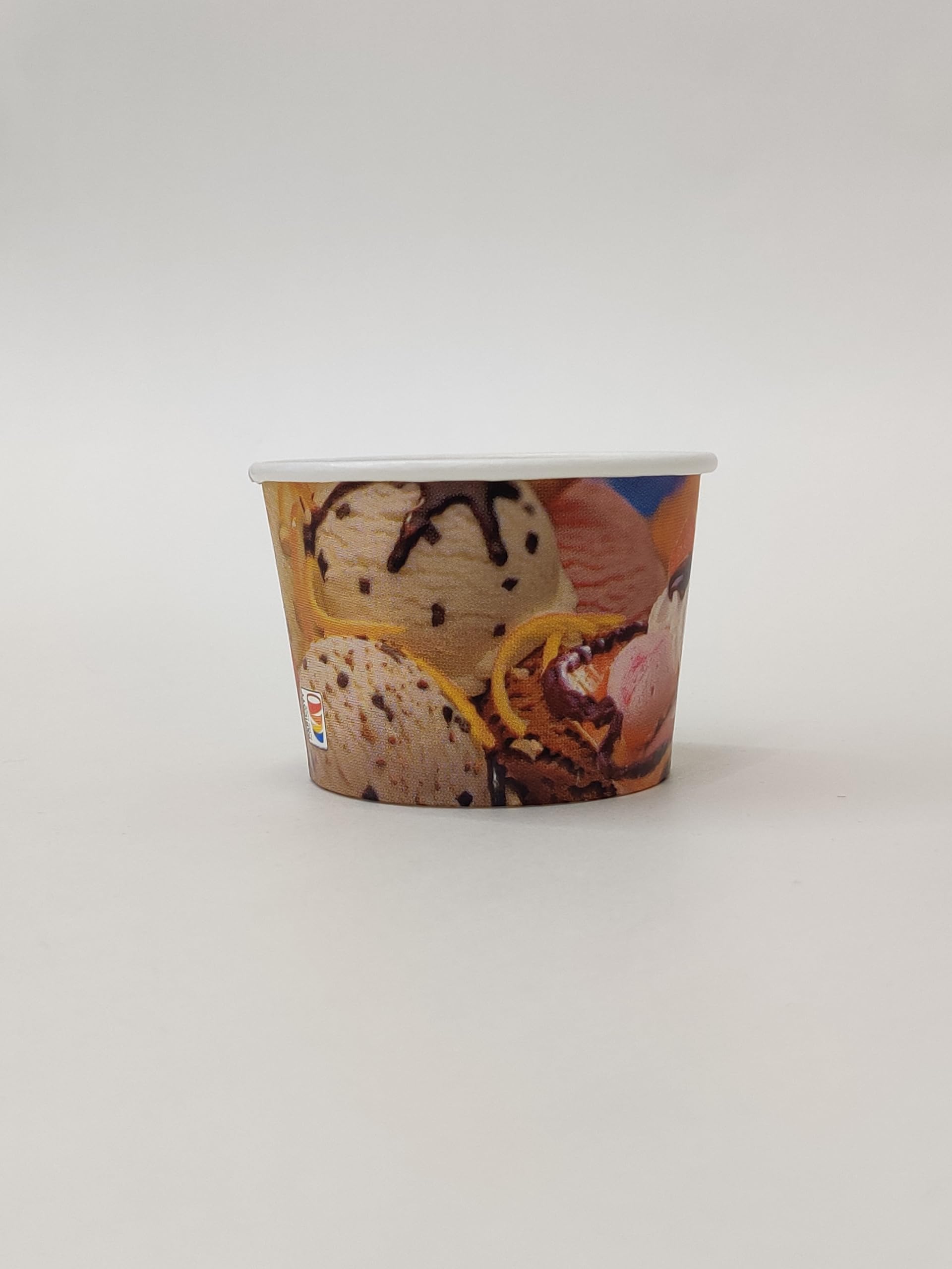 PARICOTT 150ml – 200 Cups | Printed Dessert/Ice Cream Cups | Colorful Ice Cream Bowls & Paper Containers for Sweets, Snacks, Pudding & Candy | Ideal for Birthdays, Cafes, Wedding, Events